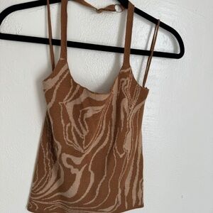 Brown Halter Top